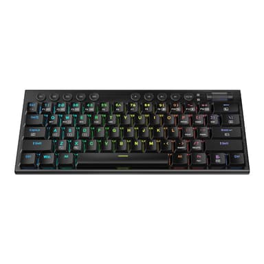 REDRAGON Horus Mini Pro 61Key Wireless Bluetooth Red Switch RGB Low Profile Gaming Mechanical Keyboard - Black