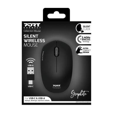 Port Connect MOUSE COLLECTION II WIRELESS Graphite