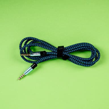 Gizzu 3.5mm AUX Cable 1.5m - Black/Blue