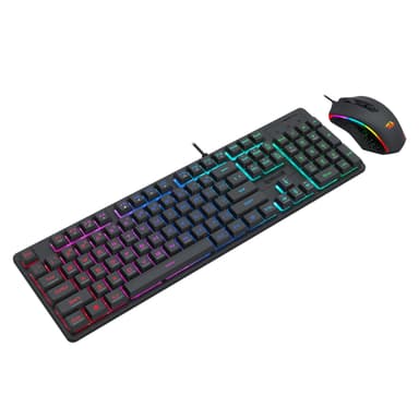 Redragon S107 RGB Gaming Essentials Wired Gaming Keyboard and Mouse Bundle