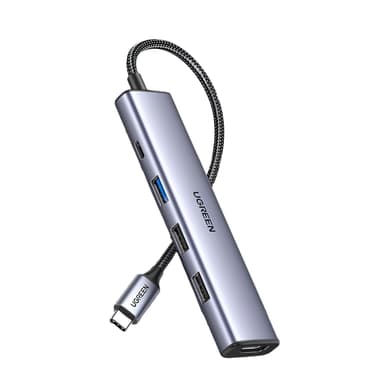 UGREEN Revodok 5-in-1 Type-C Hub | 4K HDMI | Type-C | USB3.0 | USB2.0