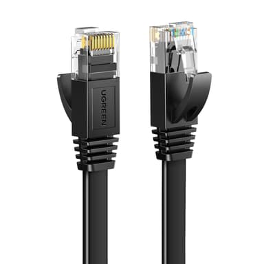 UGREEN NW102 Cat6 U/UTP Flat Ethernet Cable 2m - Black