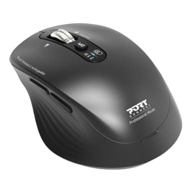 Port Connect Business 2.4GHz Rechargeable Bluetooth Wireless Mouse - Black