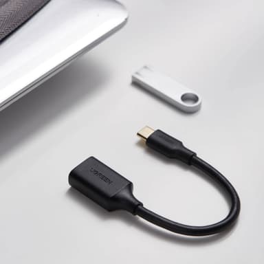 UGREEN Type-C to USB-A Adapter (Male to Female, 15cm)– Black
