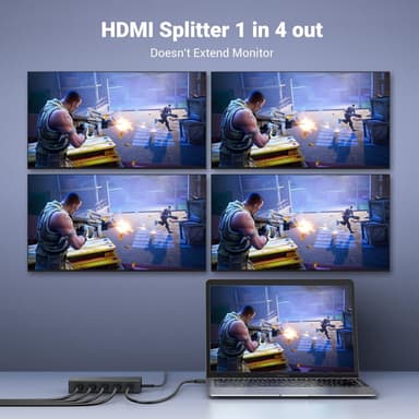 UGREEN HDMI 1×4 Video Splitter 4K – Black