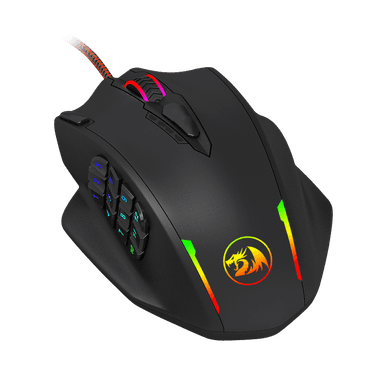 REDRAGON IMPACT 12400DPI MMO Gaming Mouse - Black
