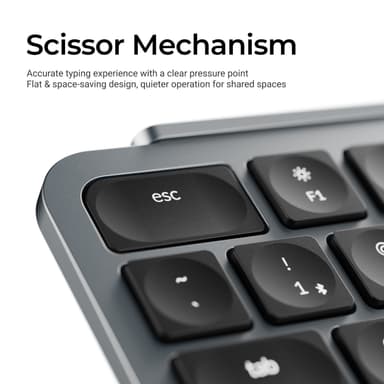 Keychron B6 Pro Ultra-Slim 100% Wireless Keyboard – Space Grey