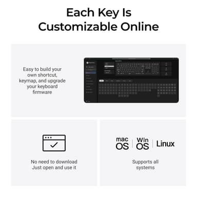 Keychron B6 Pro Ultra-Slim 100% Wireless Keyboard – Space Grey