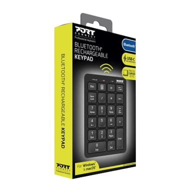 Port Connect Bluetooth Rechargeable Keypad