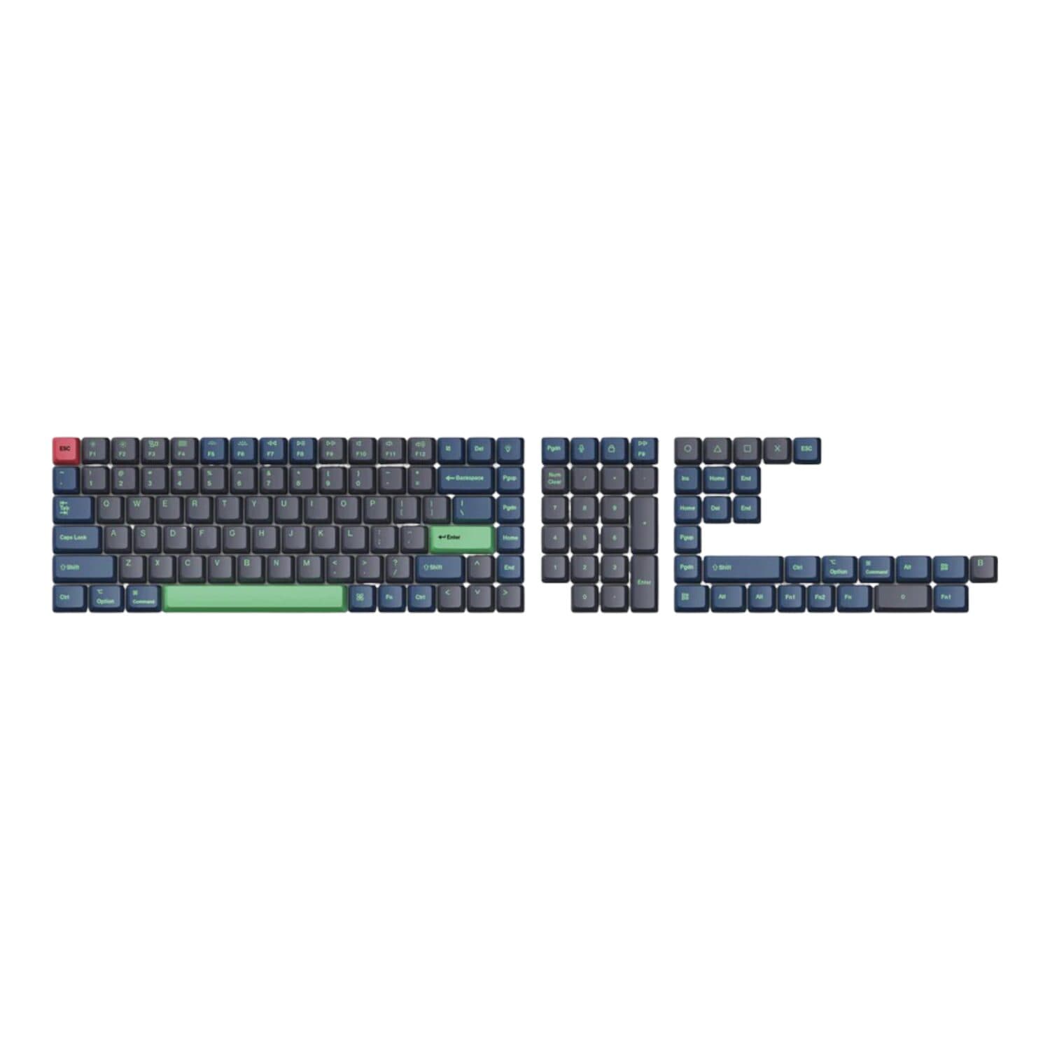 Keychron OEM Dye-Sub PBT Keycap Set – Hacker (Version C, PBT, OEM Profile, MX-Compatible)