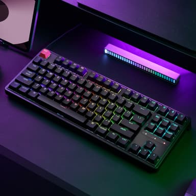 Keychron C3 Pro 8K QMK RGB Wired Mechanical Keyboard (80% Layout, Red Super Switch Hot-Swappable)