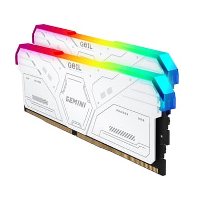 GeIL Gemini RGB 32GB DDR5 6000MHz Desktop Gaming Memory Kit (2 x 16GB) – White