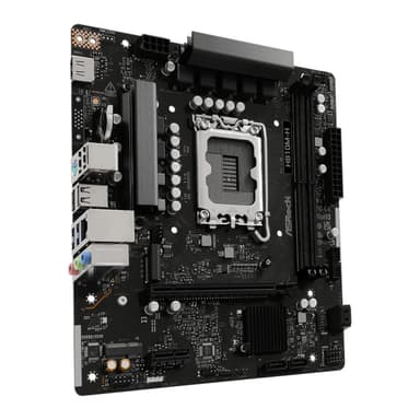 ASRock H810M-H Intel LGA1851 Micro ATX Motherboard - Black