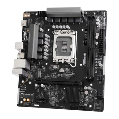 ASRock H810M-H Intel LGA1851 Micro ATX Motherboard - Black