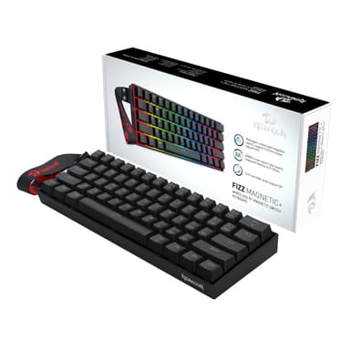 Redragon FIZZ Magnetic Plus 60% RGB Gaming Keyboard - Black