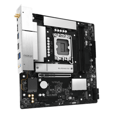 ASRock B860M Rock WiFi Intel LGA1851 MATX Gaming Motherboard