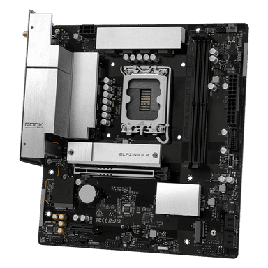 ASRock B860M Rock WiFi Intel LGA1851 MATX Gaming Motherboard