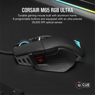Corsair M65 RGB ULTRA Tunable FPS 26000DPI Gaming Mouse - Black