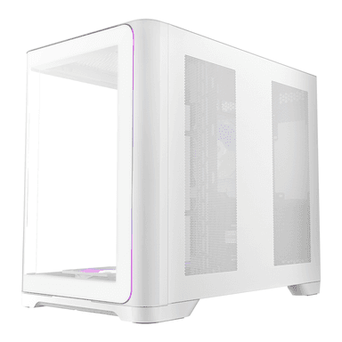 Antec C5 CURVED ARGB ATX | Micro-ATX | ITX ARGB Dual Chamber Mid-Tower Gaming Chassis - White