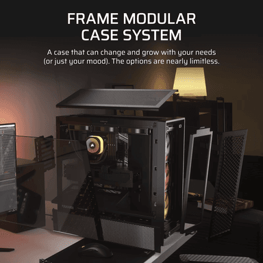 Corsair FRAME 4000D RS ARGB Modular Mid-Tower PC Case - Black