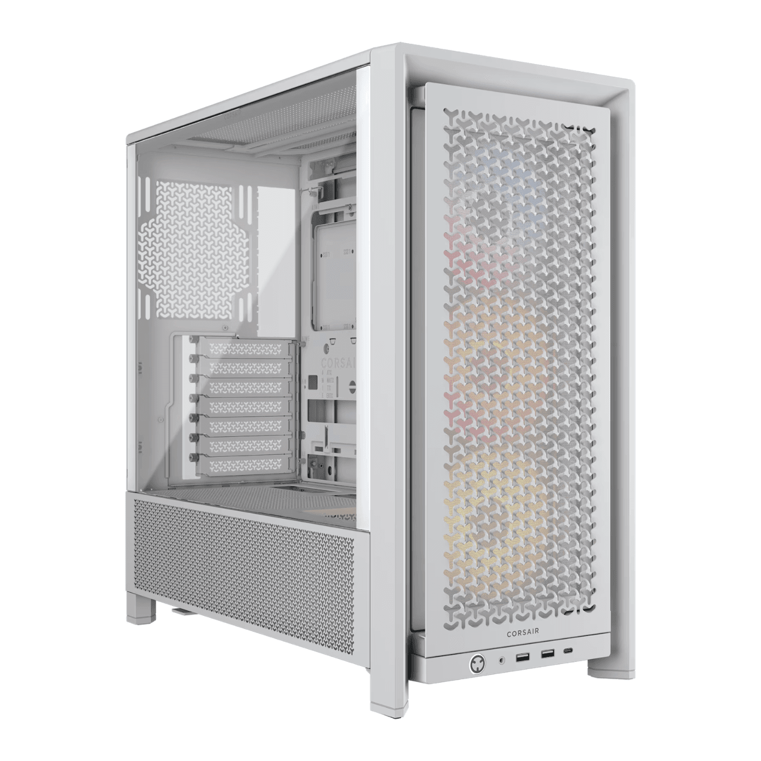 Corsair FRAME 4000D RS ARGB Modular Mid-Tower PC Case - White