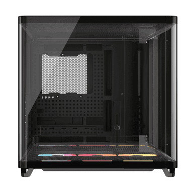 Corsair AIR 5400 LX-R RGB iCUE LINK Triple Chamber Mid-Tower PC Case - Black