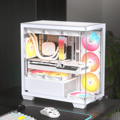 Corsair 2800X RS-R ARGB Micro-ATX PC Case – White
