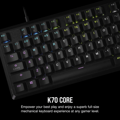 Corsair K70 CORE RGB Mechanical Gaming Keyboard - Black
