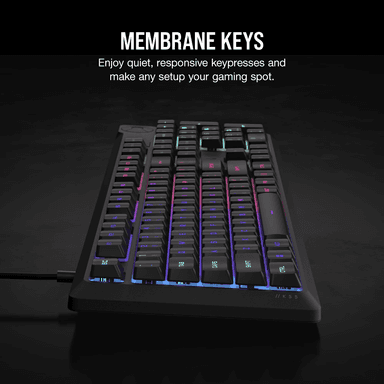 Corsair K55 CORE RGB Gaming Keyboard - Black