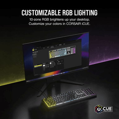 Corsair K55 CORE RGB Gaming Keyboard - Black