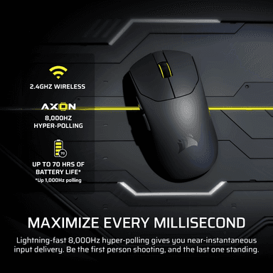 Corsair SABRE v2 PRO ULTRALIGHT WIRELESS 30000 DPI Gaming Mouse - Black