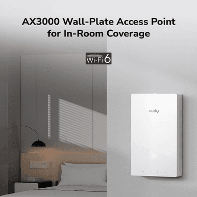 Cudy AX3000 Dual-Band Wi-Fi 6 Wall-Plate Access Point