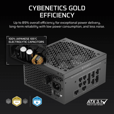 Corsair RM850x SHIFT 80 PLUS Gold Fully Modular ATX Power Supply